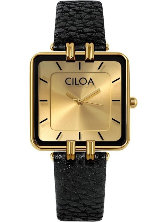Accessories - Women's Gold Leather Strap Classic Casual Fashion Square Dial Cute Wrist Watch